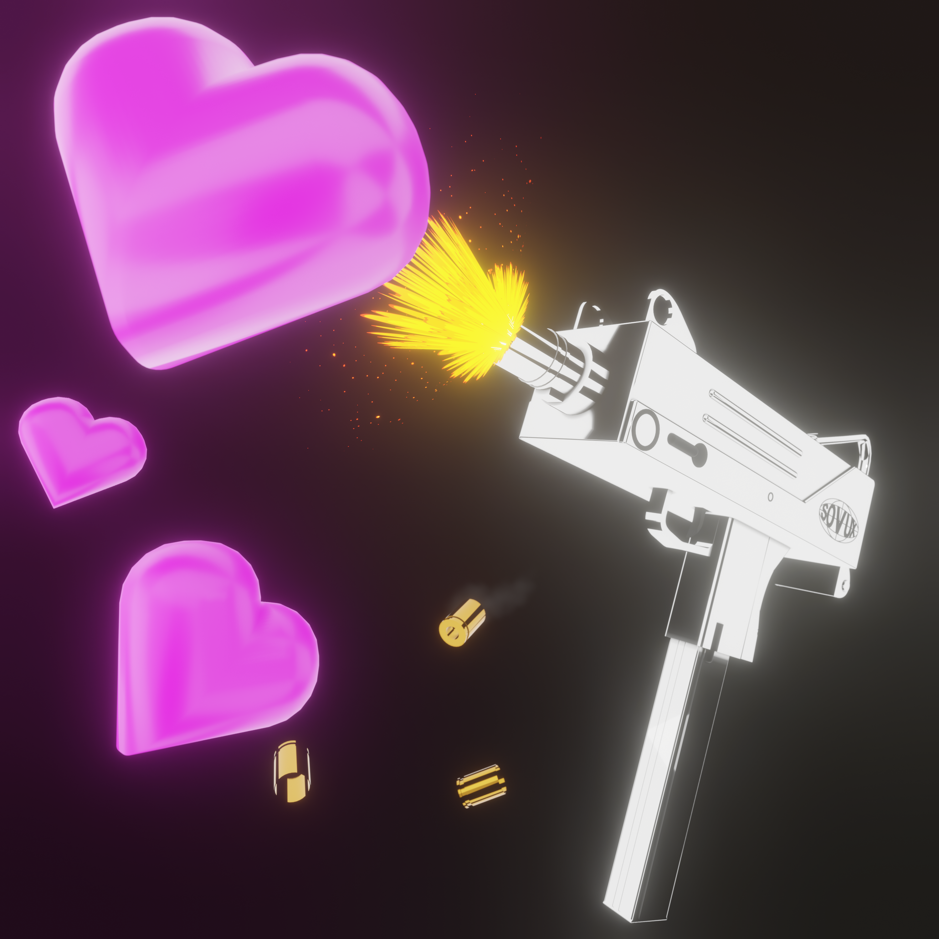sovux — 3D & Motion Design: Uzi Kill Luv (превью проекта)